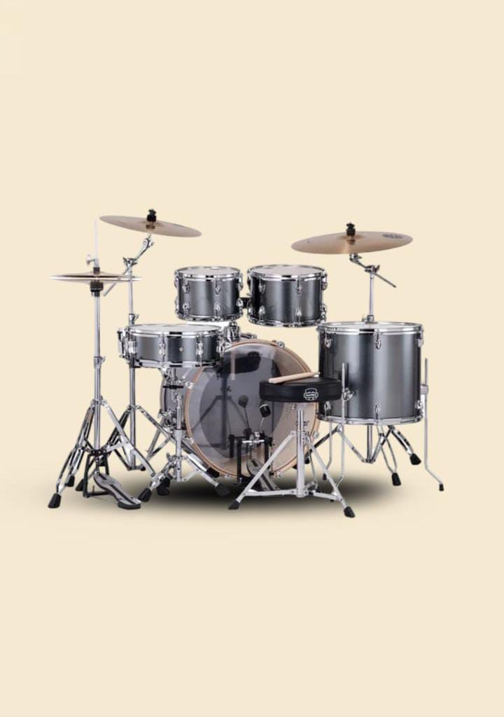 Batería Acústica Mapex Venus Shell Pack de 5 piezas VE5295FTCVC - Steel Blue Metallic (INCLUYE HARDWARE Y PLATILLOS)