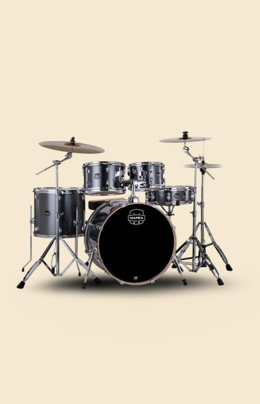 Batería Acústica Mapex Venus Shell Pack de 5 piezas VE5295FTCVC - Steel Blue Metallic (INCLUYE HARDWARE Y PLATILLOS)